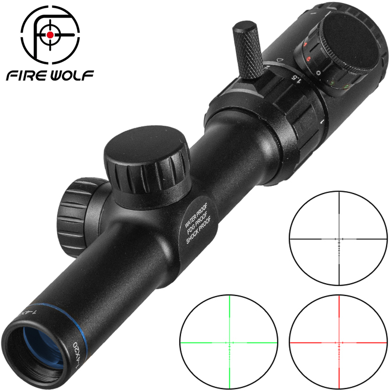 Outdoor Hunting Lab - Fire Wolf 1-4x20 Richtkijker Groen Rood