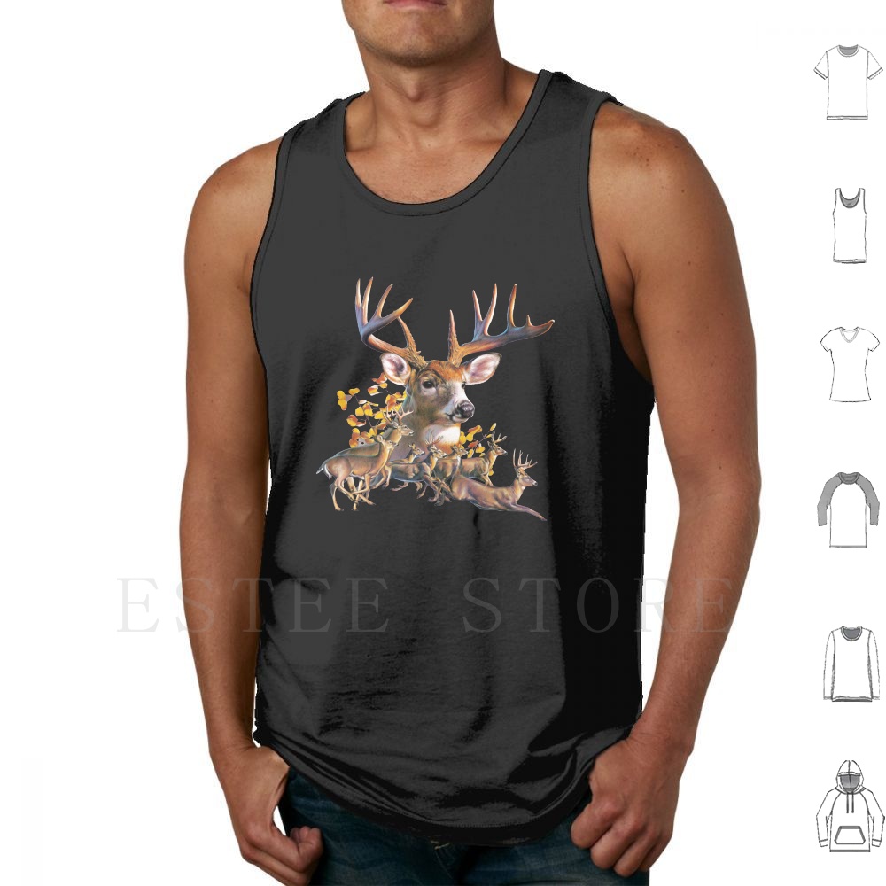 Wildman Hunting & Outdoor Robertson Photos - Tanktops met hertenprint, vest zonder mouwen,