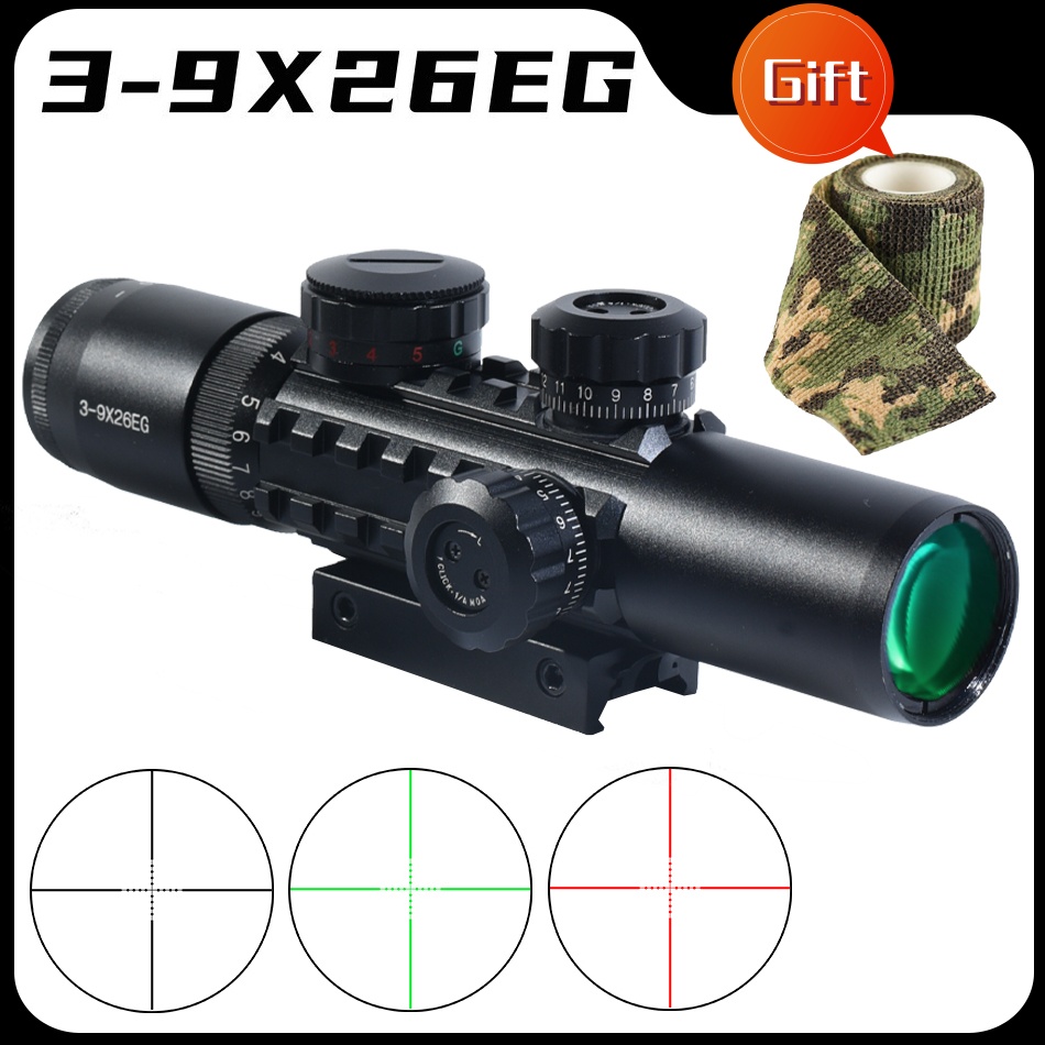 Crossbow Scope Sight - Tactische 3-9X26EG Kruisboog Korte Jacht Optische