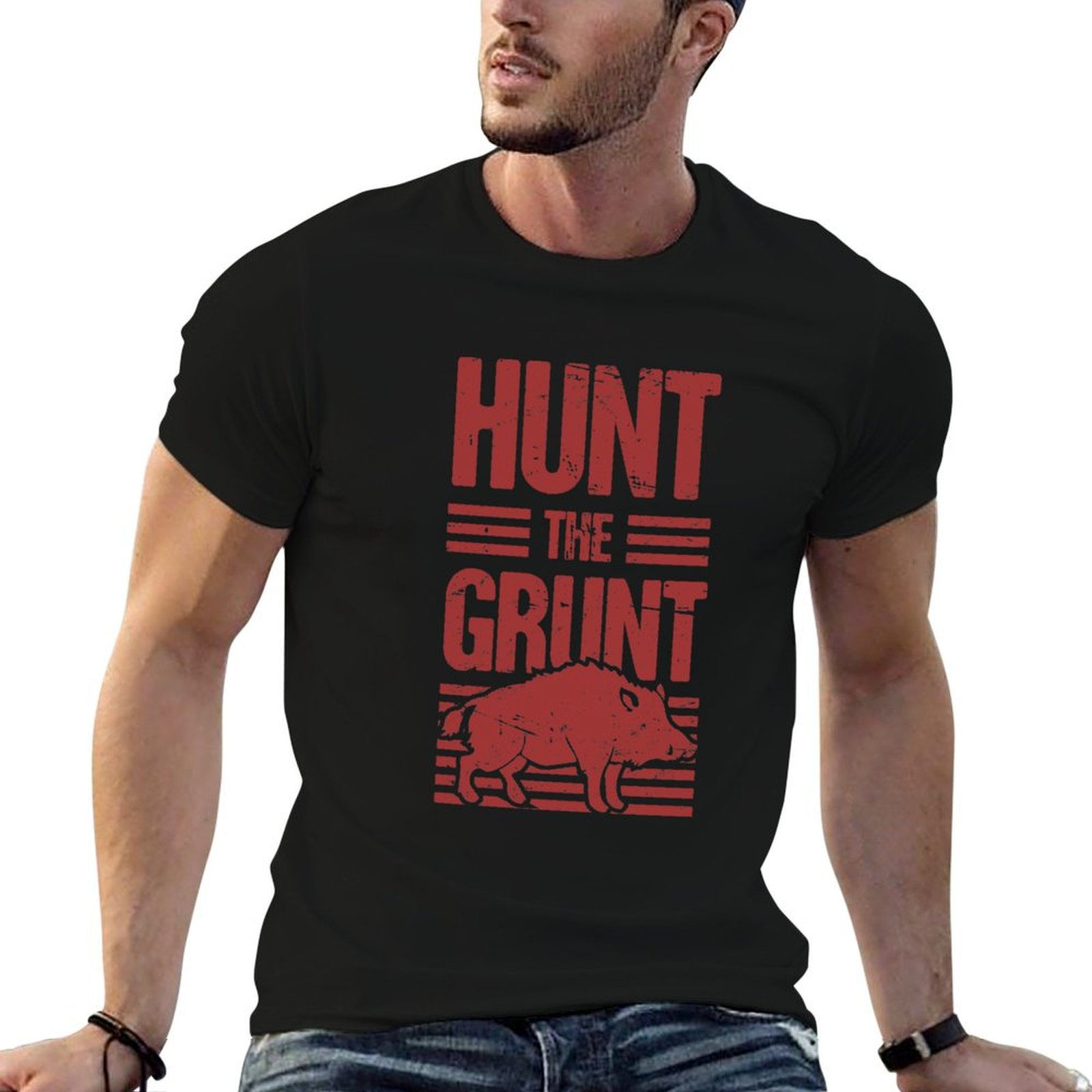 Wildman Hunting & Outdoor Robertson Photos - Wild zwijn jagen - Grunt T-shirt