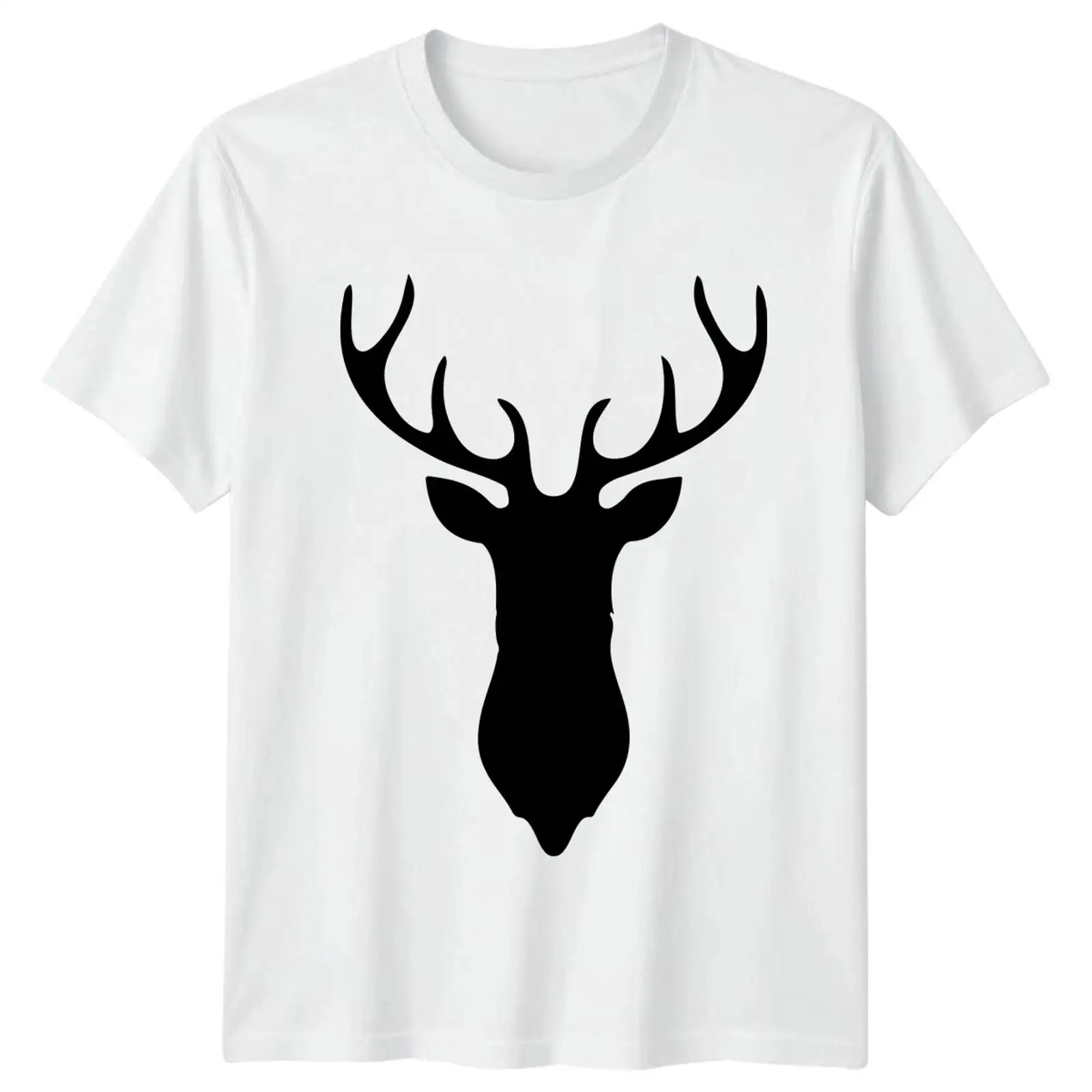 Hunting Outdoor Wear - Klassieke silhouet van een hertenkop T-shirt