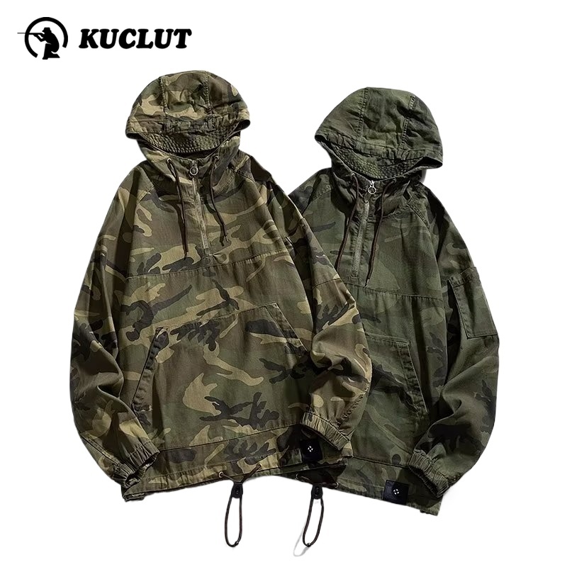 Safari Outdoor Hunting Jackets - Trendy bovenkleding lente camouflagejack met capuchon