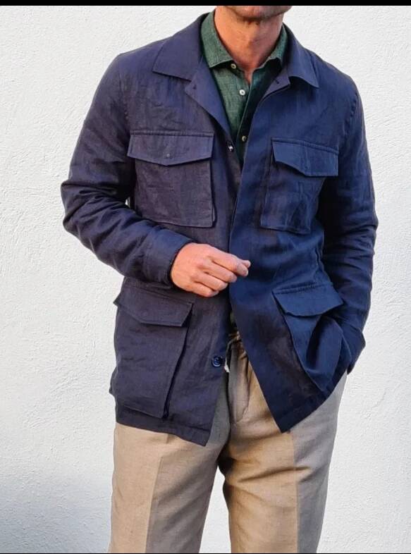Vintage linnen heren safari ma - Safari Outdoor Hunting Jackets recensie en prijs