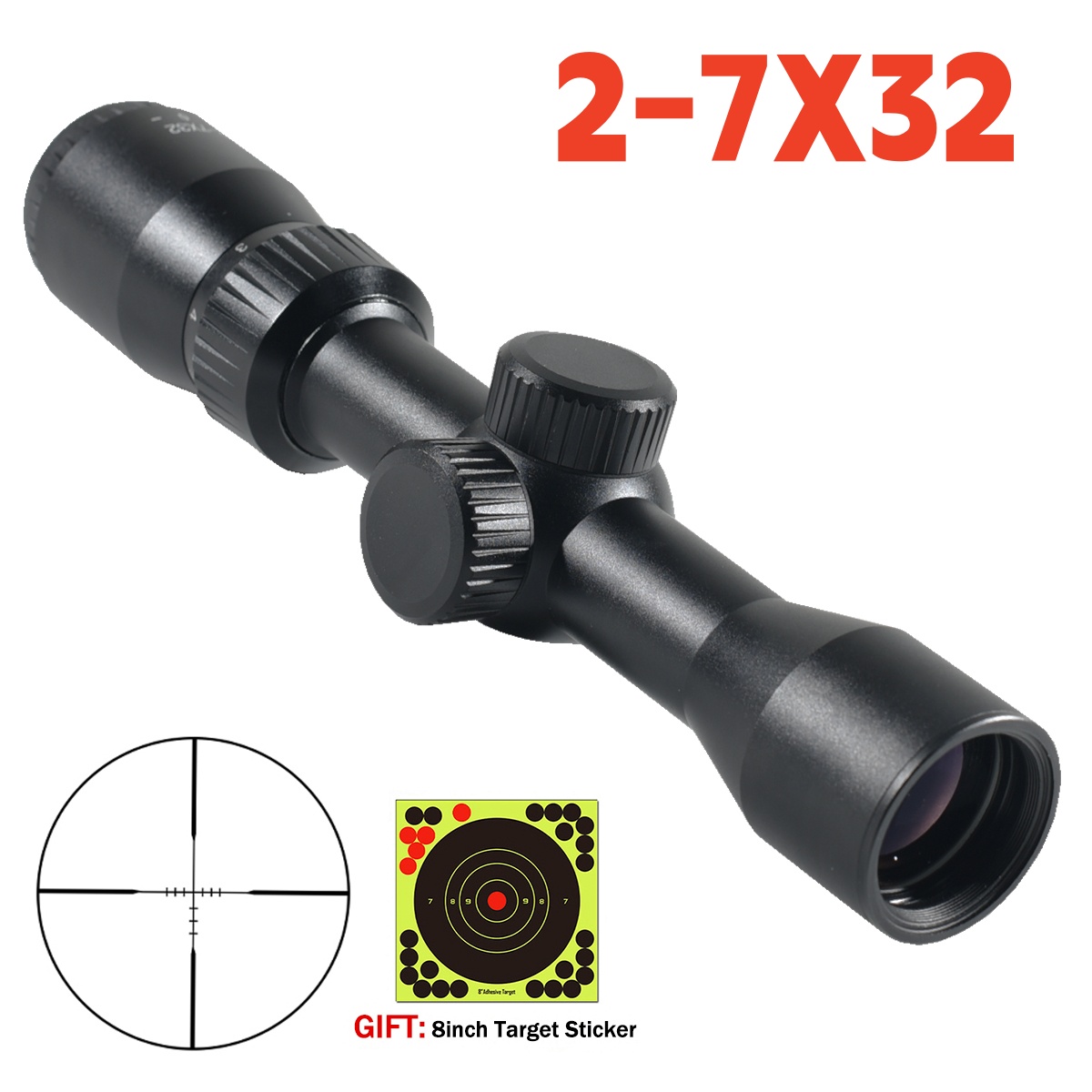 Jacht Tactische Scope 2-7x32 R - Crossbow Scope Sight recensie en prijs