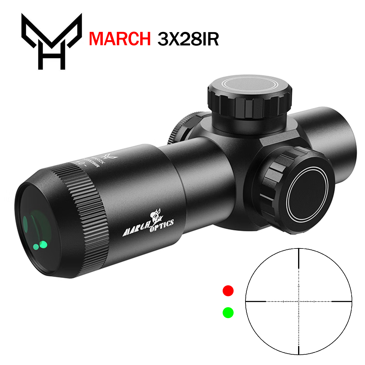 Tactische HT 3X28IR Optics Sco - Outdoor Hunting Lab recensie en prijs