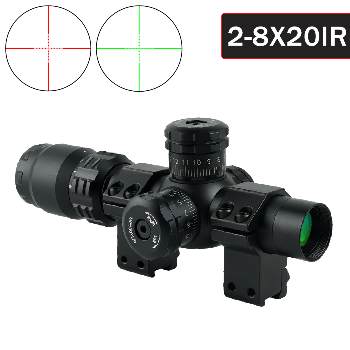 2-8x20IR Jacht Richtkijkers Ou - Crossbow Scope Sight recensie en prijs