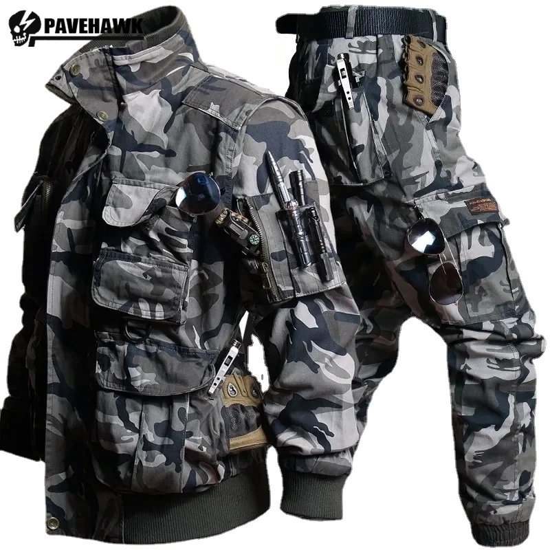 Heren camouflageset multi-pock - Safari Outdoor Hunting Jackets recensie en prijs