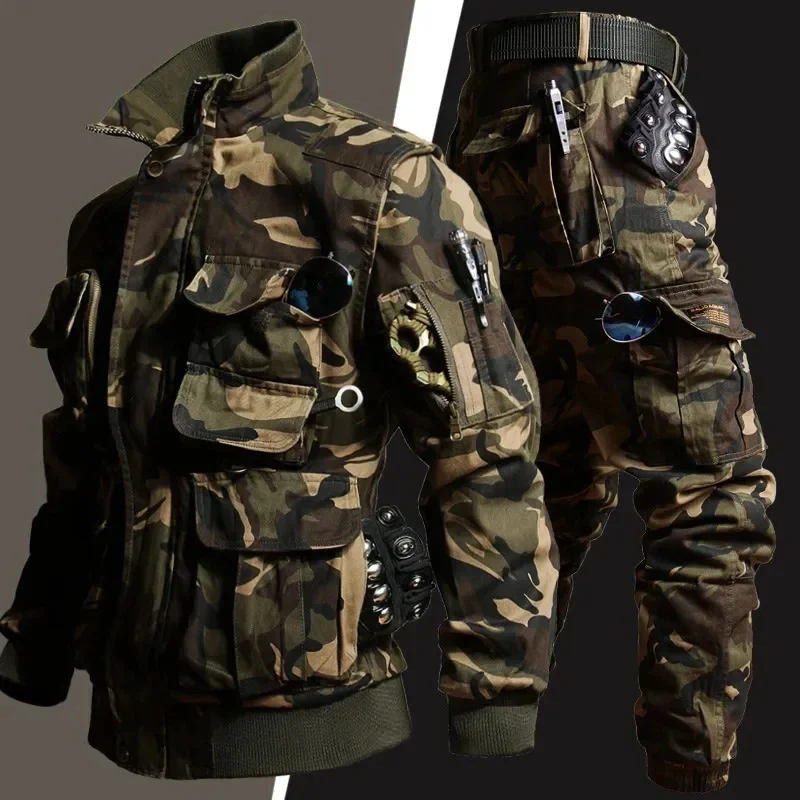 Heren camouflageset multi-pock - Safari Outdoor Hunting Jackets recensie en prijs