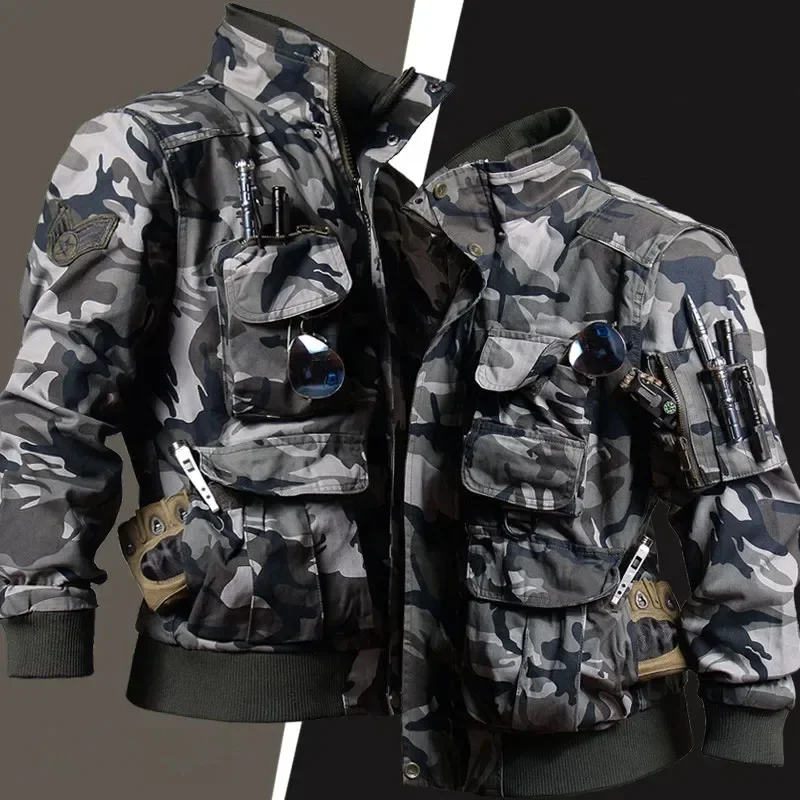 Heren camouflageset multi-pock - Safari Outdoor Hunting Jackets recensie en prijs