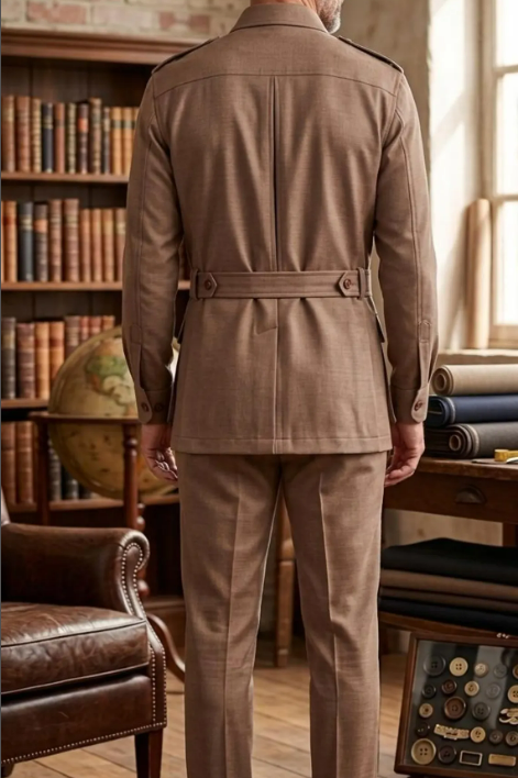 Khaki 2-delige heren safari pa - Safari Outdoor Hunting Jackets recensie en prijs