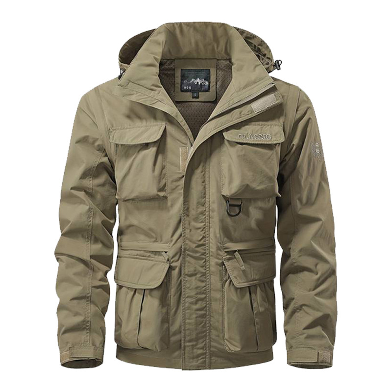 Afneembare mouw winddichte cap - Safari Outdoor Hunting Jackets recensie en prijs
