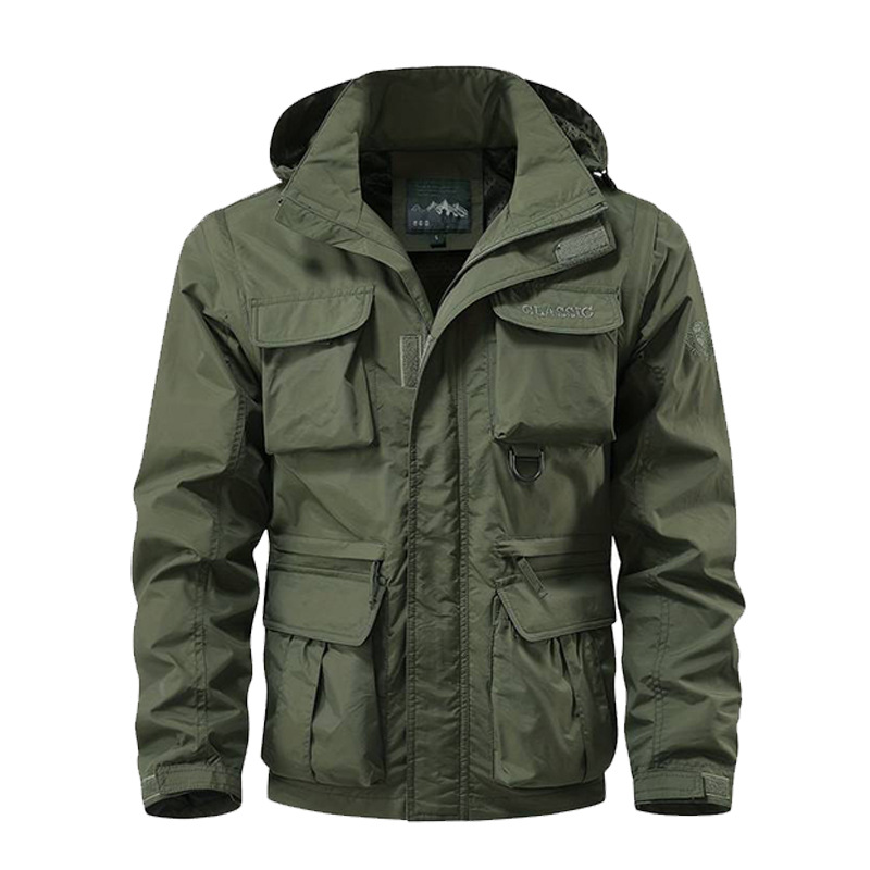 Afneembare mouw winddichte cap - Safari Outdoor Hunting Jackets recensie en prijs